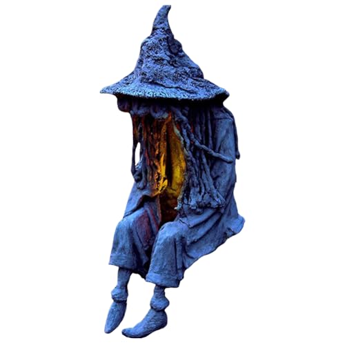 Kexpery Halloween Hexenstatue mit gesichtsloser Solarleuchte for Garten- und Fensterdekoration Kexpery Halloween Hexenstatue mit gesichtsloser Solarleuchte for Garten- und Fensterdekoration von Kexpery