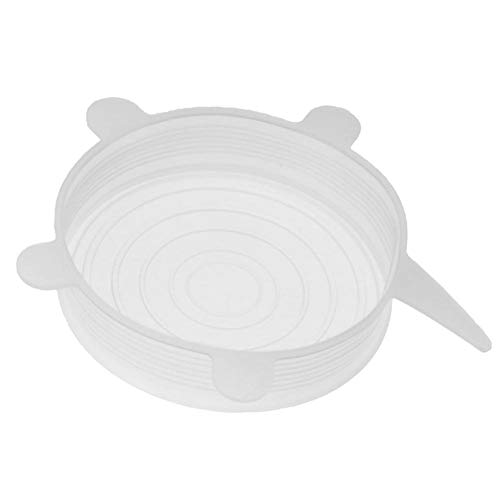 Kexpery Hitzebeständige, wiederverwendbare Stretch-Silikon-Deckel for Lebensmittelverpackungen (11 cm) von Kexpery