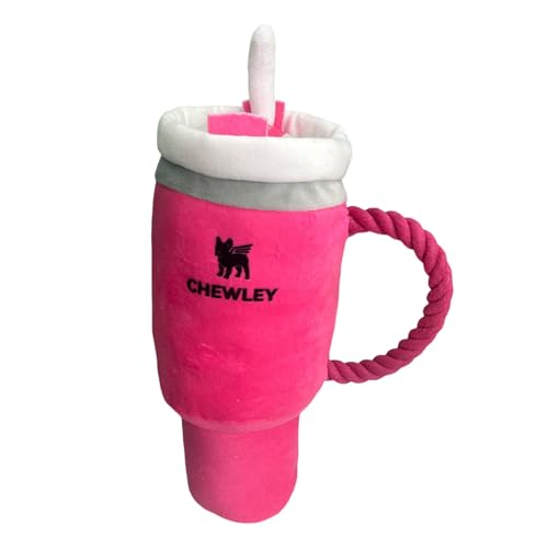 Kexpery Hundespielzeug in Form einer Trinktasse mit Griff und Strohhalm, Kauwelpen, leichtes Spielzeug, Plüsch, Spielzeug für kleine, mittelgroße Rassen Kexpery Hundespielzeug in Form einer Trinktasse mit Griff und Strohhalm, Kauwelpen, leichtes Spielzeug, Plüsch, Spielzeug für kleine, mittelgroße Rassen von Kexpery