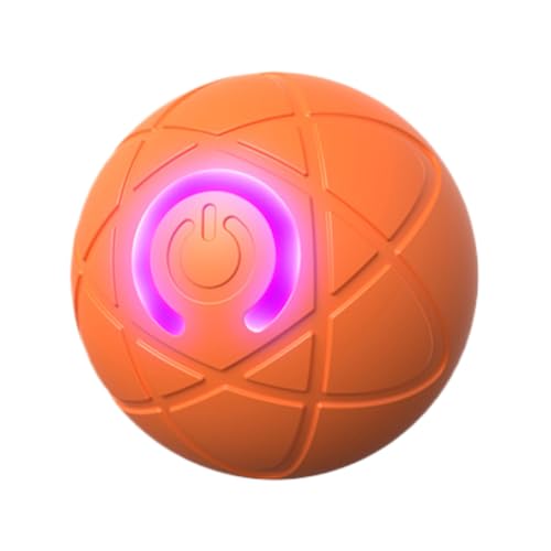Kexpery Intelligenter, automatisch beweglicher Bounce-Rollball, über USB wiederaufladbar, elektronisch, rotierender Katzenball, selbstbewegender Haustier-Übungsjagd-Spielzeugball für kleine, von Kexpery