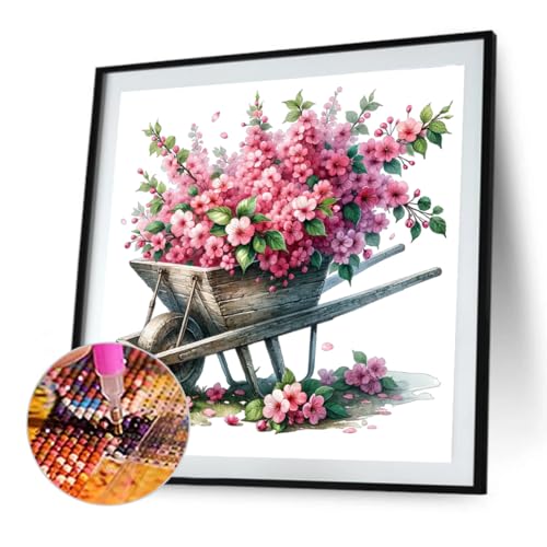 Kexpery Lackkit nach Nummern 30x30 cm Blumen 5d DIY DIY Wanddekoration for Schlafzimmereingang von Kexpery