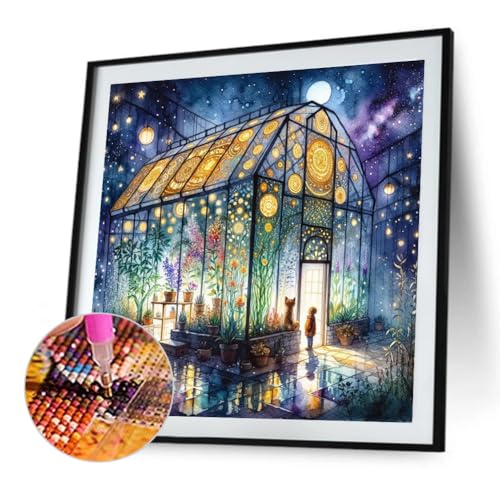 Kexpery Paint Kit 5d Round DIY voll for Haus- und Innenausstattung 40x40 cm von Kexpery