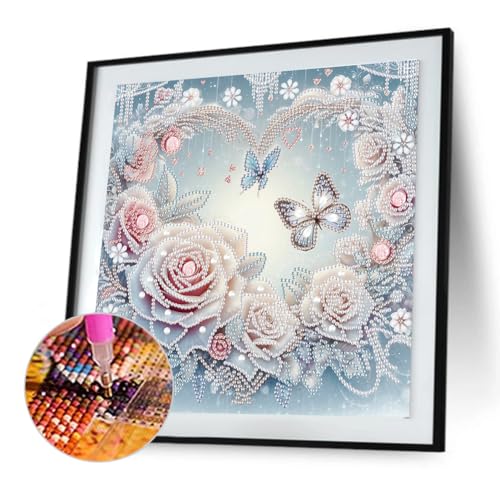 Kexpery Partielle 5D -DIY -Diamantmalerei mit spezieller Form Blumendekoration und Schmetterlinge for einzigartige Arbeiten Kexpery Partielle 5D -DIY -Diamantmalerei mit spezieller Form Blumendekoration und Schmetterlinge for einzigartige Arbeiten von Kexpery