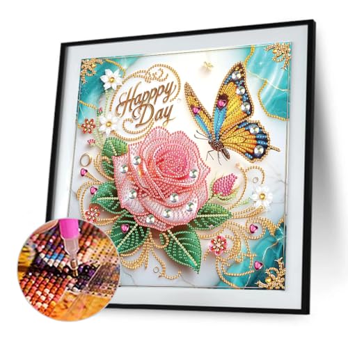 Kexpery Partielle 5D -DIY -Diamantmalerei mit spezieller Form Blumendekoration und Schmetterlinge for einzigartige Arbeiten Kexpery Partielle 5D -DIY -Diamantmalerei mit spezieller Form Blumendekoration und Schmetterlinge for einzigartige Arbeiten von Kexpery