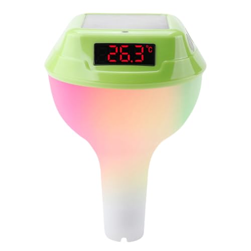 Kexpery Schwimmendes Solarpool -Thermometer mit RGB -Licht- und Temperaturmonitor for Spa und von Kexpery