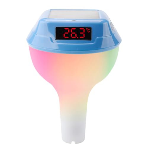 Kexpery Schwimmendes Solarpool -Thermometer mit RGB -Licht- und Temperaturmonitor for Spa und von Kexpery