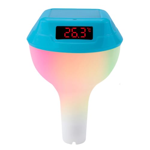 Kexpery Schwimmendes Solarpool -Thermometer mit RGB -Licht- und Temperaturmonitor for Spa und von Kexpery