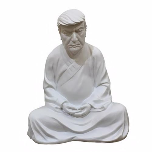 Kexpery Trump Buddha Statue Harz Lustig Trump Ornament Kreative Donald Trump Statue Meditierende Trump Skulptur Tisch Dekoration Kexpery Trump Buddha Statue Harz Lustig Trump Ornament Kreative Donald Trump Statue Meditierende Trump Skulptur Tisch Dekoration von Kexpery