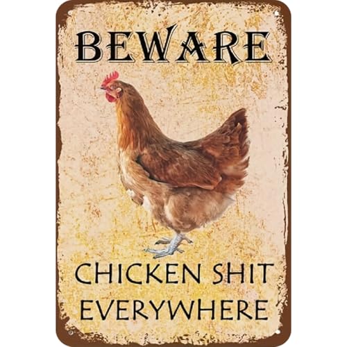 Kexpery Vintage Metallblech Blech 2D Huhn Poster Wanddekorationsbar 20x30 cm Retro -Gemälde Kexpery Vintage Metallblech Blech 2D Huhn Poster Wanddekorationsbar 20x30 cm Retro -Gemälde von Kexpery