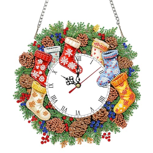 Kexpery Weihnachtsdiamantdiamantmalerei DIY DIY 2D Flat -Pendel in Dekorationskunst und Geschenkdekoration von Kexpery