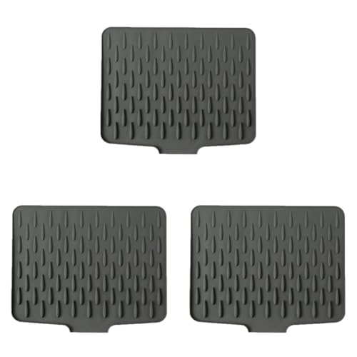 Silikon-Trockenmatte mit integrierter Drainage für Küche, rutschfest, hitzebeständig, leicht zu reinigen Silikon-Trockenmatte mit integrierter Drainage für Küche, rutschfest, hitzebeständig, leicht zu reinigen von Kexpery