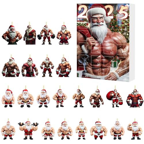Weihnachtskalender Mehrzweckkalender Fun & Fit Santa Claus Pendre Weat Resist Coundown Calendar Ornamente für Urlaubsrucksäcke Ornamente Weihnachtskalender Mehrzweckkalender Fun & Fit Santa Claus Pendre Weat Resist Coundown Calendar Ornamente für Urlaubsrucksäcke Ornamente von Kexpery