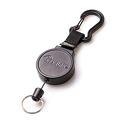 KEY-BAK KB 6 C Schluesselrolle stabil Polyesterseil bis zu 25 Schluessel mit Karabiner schwarz, KB 6 C, 2.5x9.1x18 von KEY-BAK