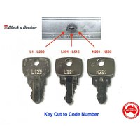 Old Style B & D Garage Rolltürtasten Auf Code Nummer Geschnitten von KeyKing