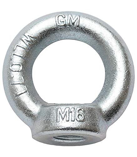 2 Ringmutter Ringmuttern Ösenmutter M16 Augmutter Transportöse Kranösen DIN 582 C15 Verzinkt 2 Ringmutter Ringmuttern Ösenmutter M16 Augmutter Transportöse Kranösen DIN 582 C15 Verzinkt von KeyMet GmbH