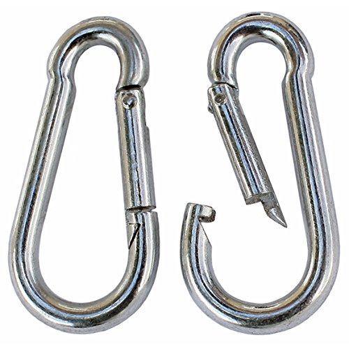 10 Karabiner Karabinerhaken 8 mm Feuerwehrkarabinerhaken Haken Stahl … von KeyMet