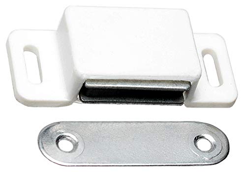 10 Magnet Möbelmagnet Stark Magnetschnäpper 55 Haltemagnet Weiss von KeyMet