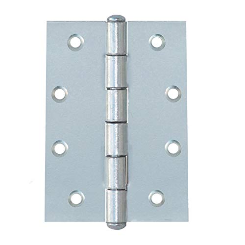 10 Scharniere Schmale Türscharniere Türband 100 x 70 x 2,5 mm Silber Verzinkt von KeyMet