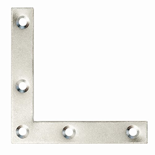 100 Möbelwinkel Flachwinkel Eckwinkel 60 x 60 x10 x 1,5 Silber Verzinkt 5 Löcher 100 Möbelwinkel Flachwinkel Eckwinkel 60 x 60 x10 x 1,5 Silber Verzinkt 5 Löcher von KeyMet