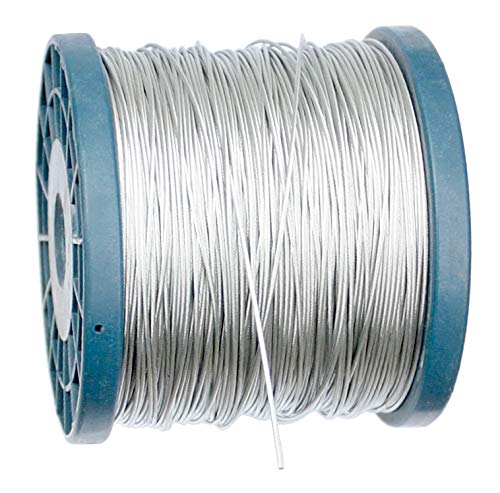 5 m Drahtseil Stahlseil Seil Draht (1 mm) von KeyMet