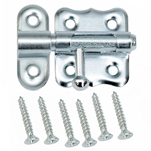 Bolzenriegel Türriegel Schlossriegel Möbelriegel Schubriegel 30 mm Silber Verzinkt von KeyMet