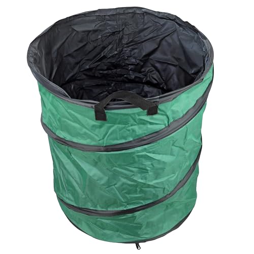 Faltbarer Laub Korb 60L – robuster Gartensack 53 x 45 cm für Laub, Gartenabfälle & Grünschnitt mit stabilen Griffen von KeyMet