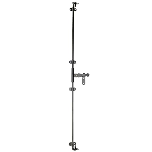 Fenstertreibriegel Schwarz Basquillverschluss Fensterverschluss Basküleverschluss (900 mm) von KeyMet