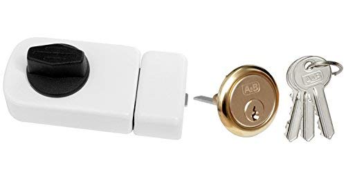 Kastenschloss mit Zylinder verschiedendschliessend (Weiss 50 Vs.) von KeyMet