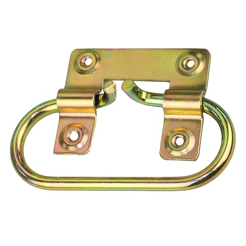KeyMet Tragegriff Kistengriff Handgriff Möbelgriff Boxengriff Truhengriff Box (1, Gelb Verzinkt 85 x 70 x 2) von KeyMet