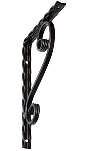 Konsolstütze Regalwinkel Regalträger Wandkonsole 250x200 schwarz Schmiedeeisen von KeyMet