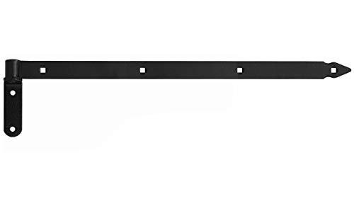 Ladenband Ladenbänder Türbänder Torband 600 x 30 x 4 mm mit 14 mm Kloben Schwarz von KeyMet