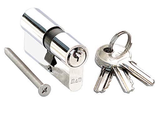 Profilzylinder Schließzylinder Türzylinder 30/35 Zylinder Türschloss M&D Oberfläche - Vernickelt von KeyMet