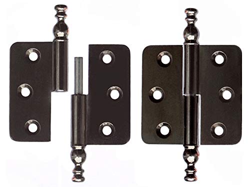Stilbänder Zierscharniere Möbelband Möbelbänder Links Möbelscharniere Patina von KeyMet
