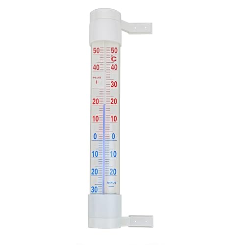 Thermometer Aussenthermometer Gartenthermometer Analog Aussentemperatur Aussen 275 mm von KeyMet