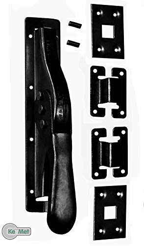 Tortreibriegel Torverschluss Türtreibriegel Schwarz lackiert von KeyMet