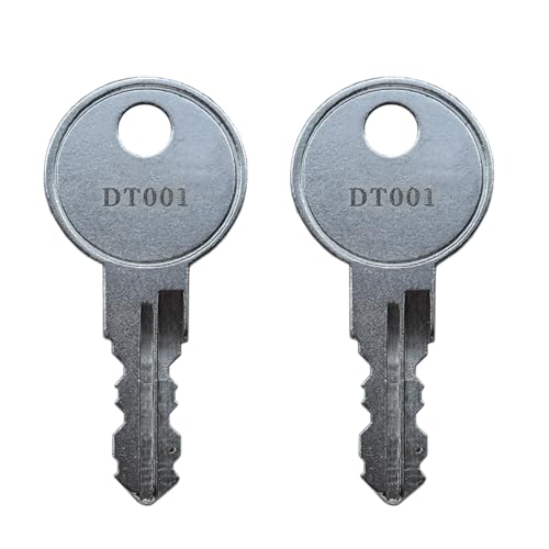 (2) KeyPower DT001 – DT020 LKW-Kappenschlüssel für Leer Tonneau Abdeckschlösser, vorgeschnitten nach Schlüsselcode (DT009) von KeyPower