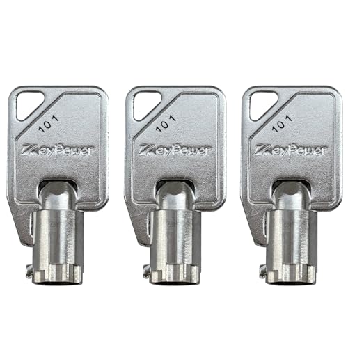 (3) KeyPower 101-124 Rohrschlüssel für Mac Tool & Proto Werkzeugkasten, MacTool M101-M124 Serienschlüssel, vorgeschnitten auf Ihren Schlüsselcode:103 von KeyPower