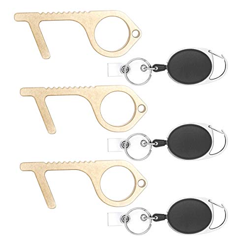 KS904-BRS New KeySmart CleanKey - Handwerkzeug - Türen öffnen, ohne sie zu berühren (3er Packung) von KeySmart