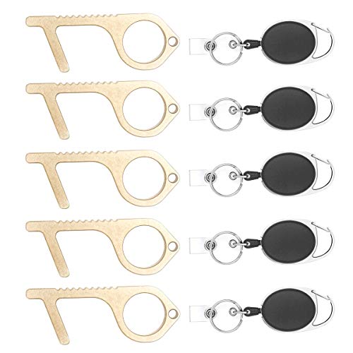 KS904-BRS New KeySmart CleanKey - Handwerkzeug - Türen öffnen, ohne sie zu berühren (5er Packung) von KeySmart