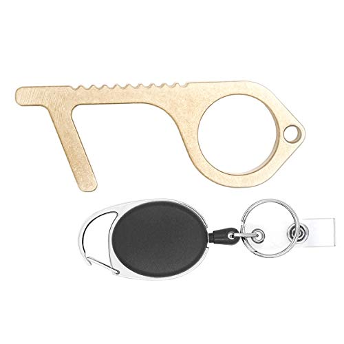 KeySmart CleanKey - Metall-Multitool: Türen öffnen ohne Berührung (1 Packung) von KeySmart