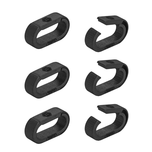 KeyUnity KA41BK Mini Split Titan Keyring Quick Release Key, Flache Schlüsselringe aus Schlüsselring Schlüsselkarabiner für die Verbindung von Haus Autoschlüssel (Anzahl hängt vom Hauptbild ab) von KeyUnity