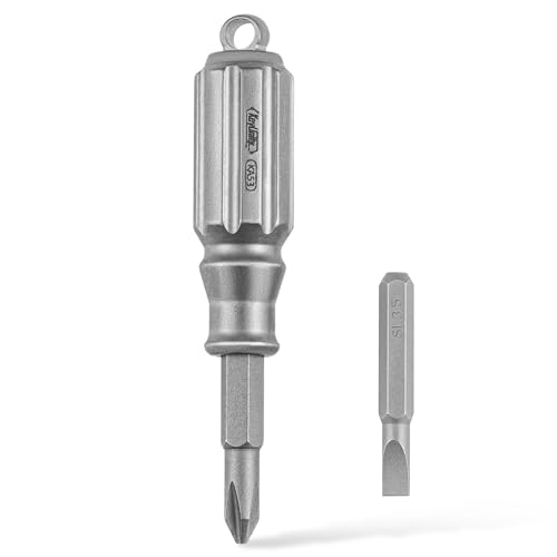 KeyUnity KA53 Magnetisch Torx Mini Schraubendreher Set,Schraubenzieher Klein mit 2 Bit,Reparatur Kit für EDC und alltägliche Reparaturen von KeyUnity
