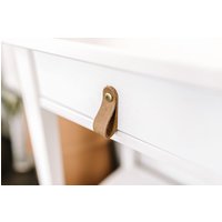 Leder Schubladenknopf Messing Mit Schubladengriff Kommode Pull Garderobe Griffknopf Und Hardware Lederknopf von KeyWayHardware
