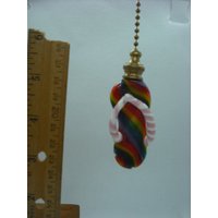 Regenbogen Flip-Flop Leichtes Ziehen von KeyWestGlassblower
