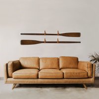 Leder Hänge Ruder Wanddekor Horizontal Boot Paddel Display Riemen Aufhänger Kanu Reihe Haken Aufbewahrung Hütte Bauernhaus Strand Fluss Kayak von Keyaiira
