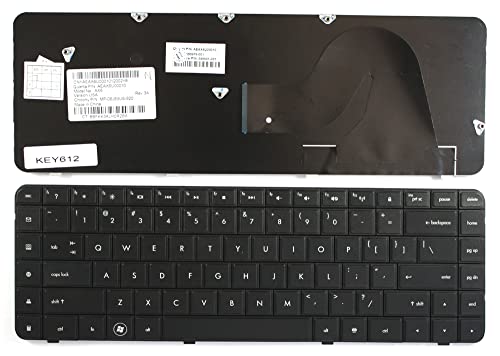 Compaq Presario CQ56-252SA, Compaq Presario CQ56-253SA, Compaq Presario CQ56-254SA, Compaq Presario CQ56-256SA, Compaq Presario CQ56-258SA Schwarz US Ersatz Laptop Tastatur von Keyboard4Laptops