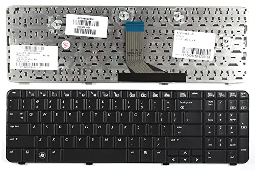 Compaq Presario CQ61-136EZ, Compaq Presario CQ61-136TU, Compaq Presario CQ61-140EI, Compaq Presario CQ61-140EJ, Compaq Presario CQ61-140SK Schwarz US Ersatz Laptop Tastatur von Keyboard4Laptops