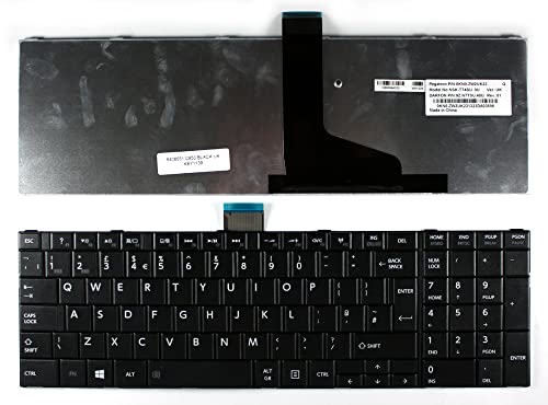 Keyboard4Laptops Vereinigtes Königreich Schwarz Windows 8 kompatible Ersatz Tastatur kompatibel mit Toshiba Satellite C850D-10T von Keyboard4Laptops