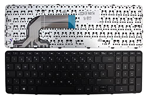 Keyboards4Laptops Deutsch Schwarz Rahmen Schwarz Windows 8 kompatible Ersatz Tastatur kompatibel mit HP Pavilion 15-n096ea von Keyboards4Laptops