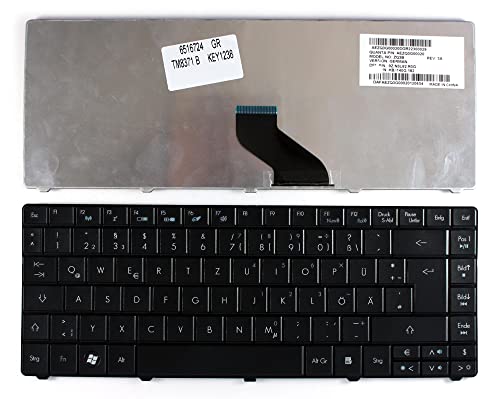 Keyboards4Laptops Deutsch Schwarz Version 3 (Bitte überprüfen Sie das Bild) kompatible Ersatz Tastatur kompatibel mit Acer TravelMate 8471-353G25N von Keyboards4Laptops